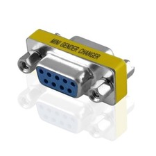 D-SUB 9 polig Buchse Nullmodem weiblich Adapter Verbindung Verbindungsstück