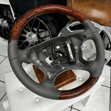 Mercedes-Benz Holzlenkrad Lenkrad Holz Leder Wurzelnuss Palmagrau E-Klasse W211