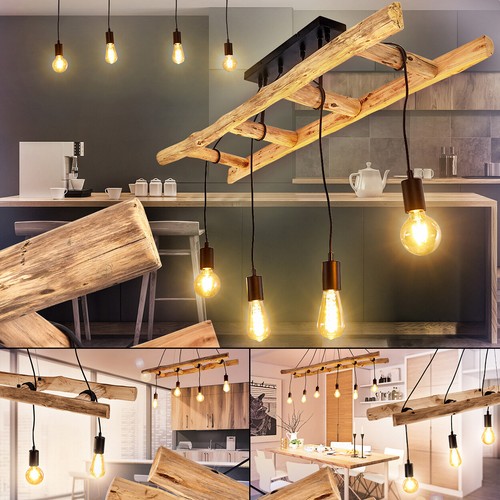 Holz decken lampen hänge - holz,
