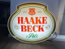 Haake Beck Leuchtreklame / Lichtkasten / Lichtwerbung / Ausleger