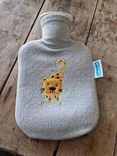 Fashy WÄRMFLASCHE Tieger MIT FLAUSCHBEZUG 0,8L grau Babywärmflasche Babylove 