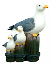 Deko Figur 3 Möwen auf Poller