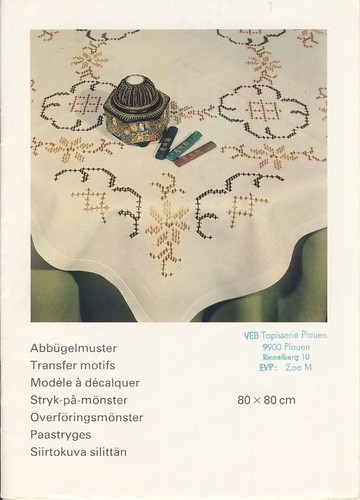 Sticken tischdecke 80x80 - tischdecke,