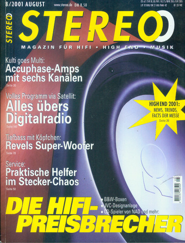 Stereo 2001 accuphase - stereo, 2001/08