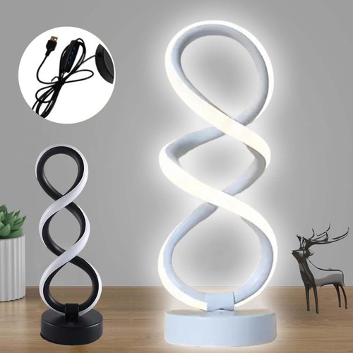 Moderne led spirale tischlampe - spirale,