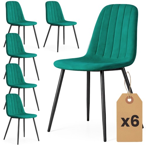 Velours polsterstuhl - 6x, velours-polsterstuhl