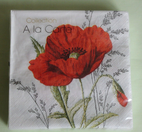 Servietten klatschmohn 1 - servietten,