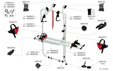 Fiamma Montagesatz für Carry Bike VW T5 / T6 D RS Deep Black Nr.98656M351 B-Ware