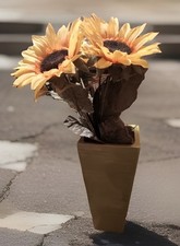 Grüne Vase Höhe ca 38 cm