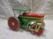 DDR Blechspielzeug Straßenwalze mit Federwerk