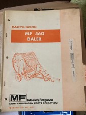 Massey Ferguson Ersatzteilliste MF 560 Rundballen Presse    Original Unbenutzt