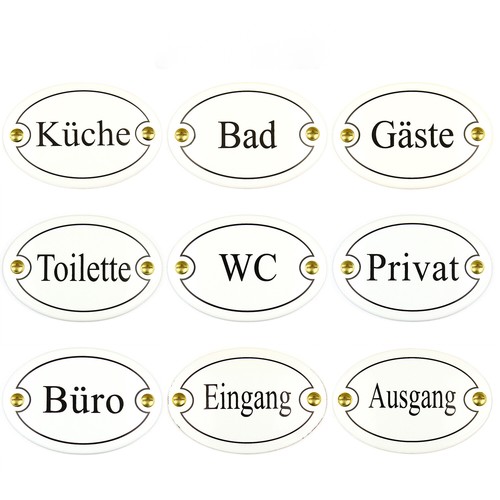 Türschild emaille emaile - türschild,