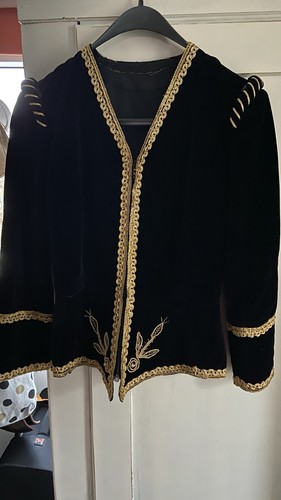 Samt jacke unikat handmade - samt,