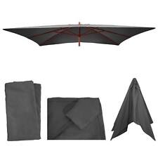 B-Ware Ersatz-Bezug für Holz-Sonnenschirm Lissabon, Gartenschirmbezug anthrazit