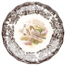 Kuchenteller Rebhühner Palissy Game Series braun