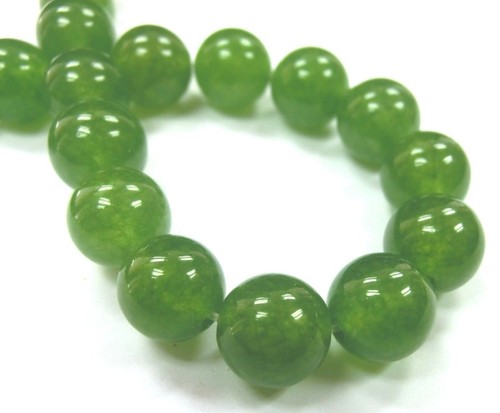 Jade moosgrün kugeln perlen - jade,