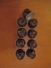 10 leere Nespresso Kapseln zum basteln braun