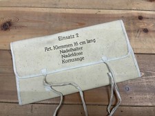 Wehrmacht Truppenbesteck Einsatz 2 Arzt Klemmen zange nadel Sanitäter Doktor
