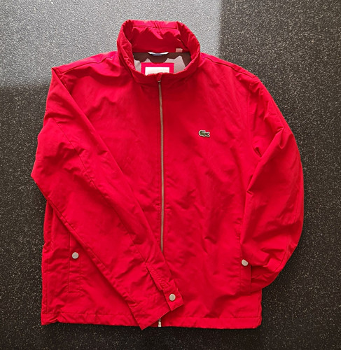 Lacoste windbreaker jacke rot - lacoste,