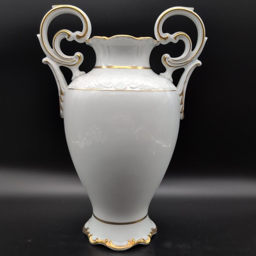 Riesige vase weiß gold - vase,
