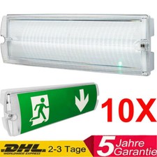 10X LED Notleuchte Notausgang