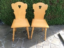 DDR-Bauernstühle (Tischlerarbeit) 80er J. 2 Stück