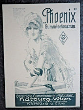 Phoenix Gummischwamm , Harburg a. Elbe , alte Reklame , 1922 , (A33)