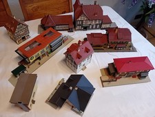 Faller / Vollmer / Kibri H0 schönes Konvolut Bahnhöfe, Stellwerk, Häuser usw.