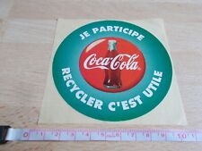 Aufkleber COCA-COLA - Recyceln