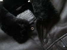 Levi's Jacke Lederjacke Gr. L, ( M ! ) Echt Leder Sheep Leather Warm Gefüttert !