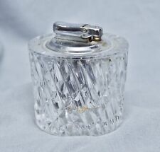 altes Tischfeuerzeug Ibelo, Gas, Kristallglas, um 1970