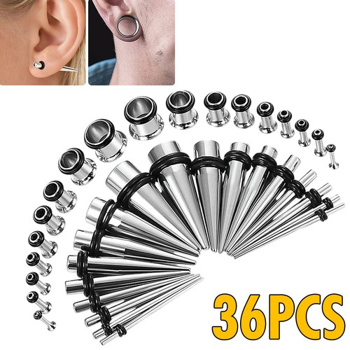 36x dehnstäbe ohr piercing - ohr,