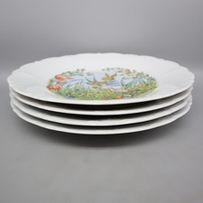 Lot 4x vintage Osterteller ~ Hutschenreuther Porzellan ~ alte Motive ~ Ostern