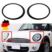 Glanz Schwarz Scheinwerfer Zierring Blende Für Mini Cooper R55 R56 R57 R58 R59 t