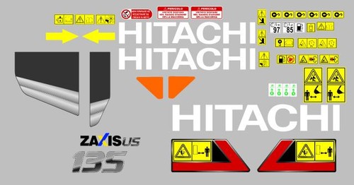 Hitachi 135 7 aufkleber - 135,