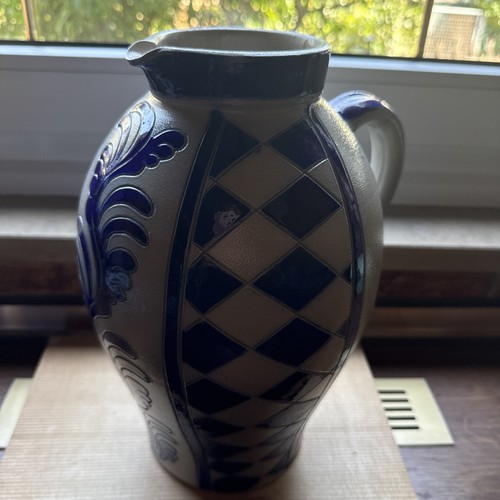 Xxl jugendstil weinkrug 32cm - jugendstil,