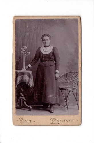 Cdv foto damenportrait feine - cdv, /