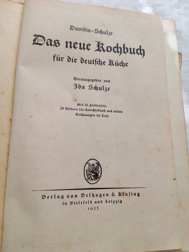 Antiquarisches kochbuch - antiquarisches,