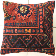 Kelim Kissen Antik Retro Daghestan Handgewebt Sumach Rot Antique Caucasus Pillow