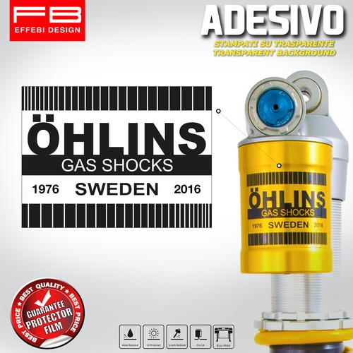 Aufkleber stickers öhlins - aufkleber,