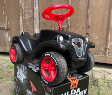 BIG Fulda Bobby-Car Classik - ab 1 Jahr Schwarz mit rotem Lenkrad