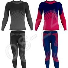 Damen Ski Motorrad Funktionsshirt Funktionshose Unterhemd Unterhose Gr.S M L