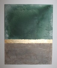 *Golden Green* Acrylbild auf