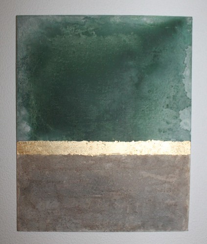 Golden green acrylbild - *golden,