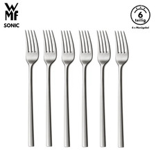 6 WMF Sonic Menügabel B-Ware Cromargan Gabel Besteck set Tafelgabel Gabeln