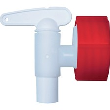 Auslaufhahn Kunststoff weiß