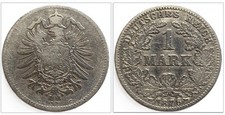 1 Mark Stück 1876 C Deutsches
