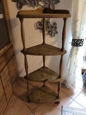 Eck Regal Massiv Holz Kiefer Gelaugt Geölt 132 cm