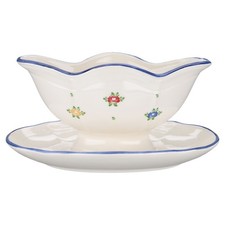 Sauciere mit teller einteilig - teller,