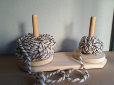 Doppelter Wollabroller Knäuelhalter Wollhalter Garnhalter 